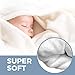 Baby Monthly Milestone Blanket. 1-12 Months. Includes 2 Felt Hearts. Super Soft Fleece. Photography Backdrop for Baby Boy or Girl
