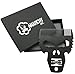Anarchy Inc. - Limited Edition Skull Titanium Alloy Beard & Hair Comb | Anti-Static Tactical 6-in-1 Multitool | Onyx Black