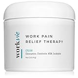 Workvie Natural Pain Relief Cream Therapy [4oz] for Carpal Tunnel, Sciatica, Bursitis, Neck and Back Pain - Reduces Inflammation - with Glucosamine, Chondroitin, MSM, Eucalyptus