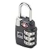 Lewis N. Clark Travel Sentry TSA-Approved Luggage Lock, Large 3 Dial Combination with Easy Read Dials - Black (Pack of 2)