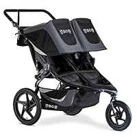 BOB Gear Revolution Flex 3.0 Duallie Jogging Stroller, Double Stroller, Graphite Black
