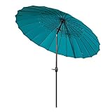 Abba Patio 8.5 Ft Outdoor Market Umbrella with Push Button Tilt and Crank, Turquoise