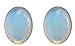 MagicYiMu Women's Jewelry Oval Simulated Opal Clip-On Earrings