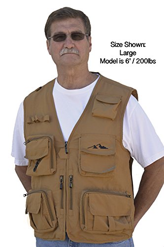 Outdoor-Fly-Fishing-Vest-with-16-Pockets-Breathable-active-wear-Jacket-for-Fishing-Photography-Sports-Hiking-Cycling-and-Hunting-Lightweight-Mesh-Fabric-great-to-hold-all-your-Gear Outdoor-Fly-Fishing-Vest-with-16-Pockets-Breathable-active-wear-Jacket-for-Fishing-Photography-Sports-Hiking-Cycling-and-Hunting-Lightweight-Mesh-Fabric-great-to-hold-all-your-Gear