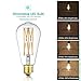 Leools 10W Edison Style Vintage LED Filament Light Bulb,100 Watt Equivalent Light Bulbs,Dimmable,Warm White 2700K,1200LM,ST64, E26 Medium Base Lamp, Antique Shape, (2 Pack)