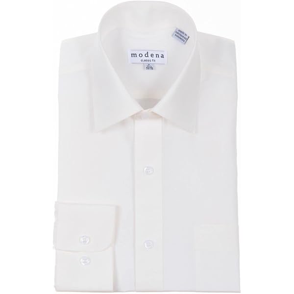 moderno dress shirts Hickey Freeman Men's Modern Fit Pima Cotton Dress Shirt - Blue