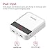 Yoobao Power Bank 10000mAh Portable Charger, (Small) Portable Phone Charger, Powerbank External Cell Phone Battery Backup Pack (LED Display), USB Power Banks for iPhone X,7, Galaxy and More (White)