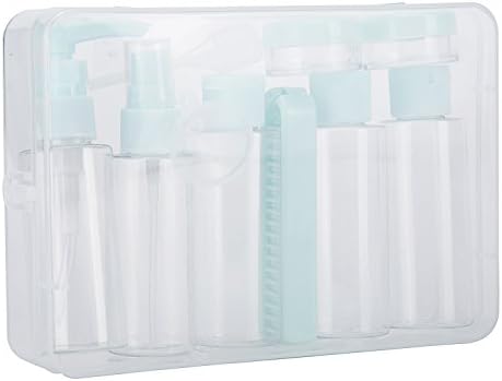 YEAHTOPE Travel Bottles Case Set for Makeup Toiletries Liquid Containers Leak Proof Portable Cosmetic Kit