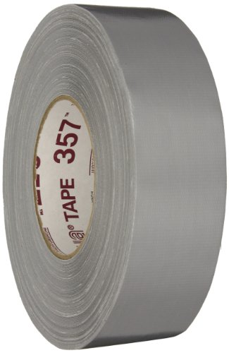 Nashua 357 Polyethylene Coated Cloth Premium Grade Duct Tape, 13 mil Thick, 55 m Length, 48 mm Width, Silver