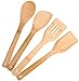 Bamboo Cutting Boards - Premium Small, Medium & Large Wood, Bamboo Chopping Board Sets by Ergo Kitchen Accessories (Wooden Spoons - 4 Piece)