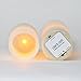 Flameless Ivory Pillar Candles with Remote, Tall Candle Set with Distressed Wax Finish, Warm White Glowing LEDs, Batteries Included - Set of 3