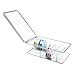 InterDesign Clarity Bathroom Storage Box Organizer for Vitamins, Medicine, Medical, Dental Supplies - Divided, Clear