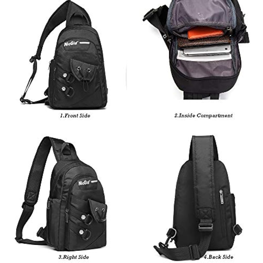 nicgid sling bolsa chest shoulder backpack fanny pack crossbody bolsas for men