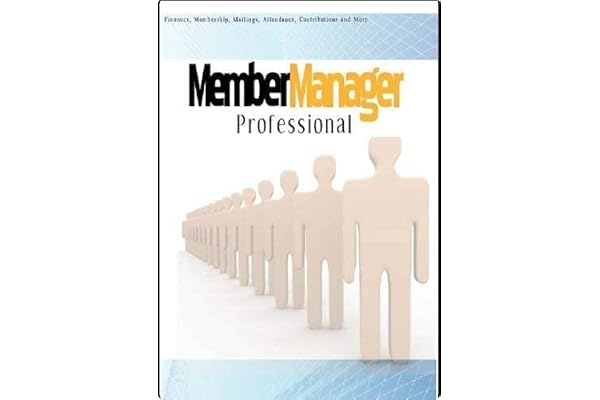 Membership Manage Professional; 100,000 Member Database Tracking and Management Software; Multiuser License Win Only
