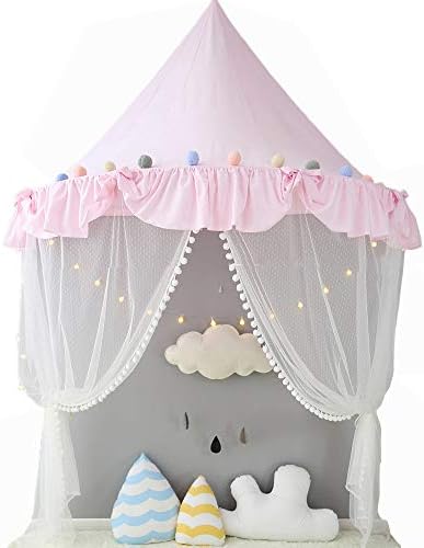 Nordic Ideas Tent for Toddler Bed Teepee Sky Bed with Mosquito Net Curtain Bed Baby Girl Decoration Room NTE006