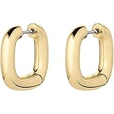 gorjana - Charlie Huggies 11/16" -18k Gold Plated - Bold Sculptural Design - Lightweight Comfort Fit - Secure Hinge Closure - Versatile Day-to-Night - Everyday Wear