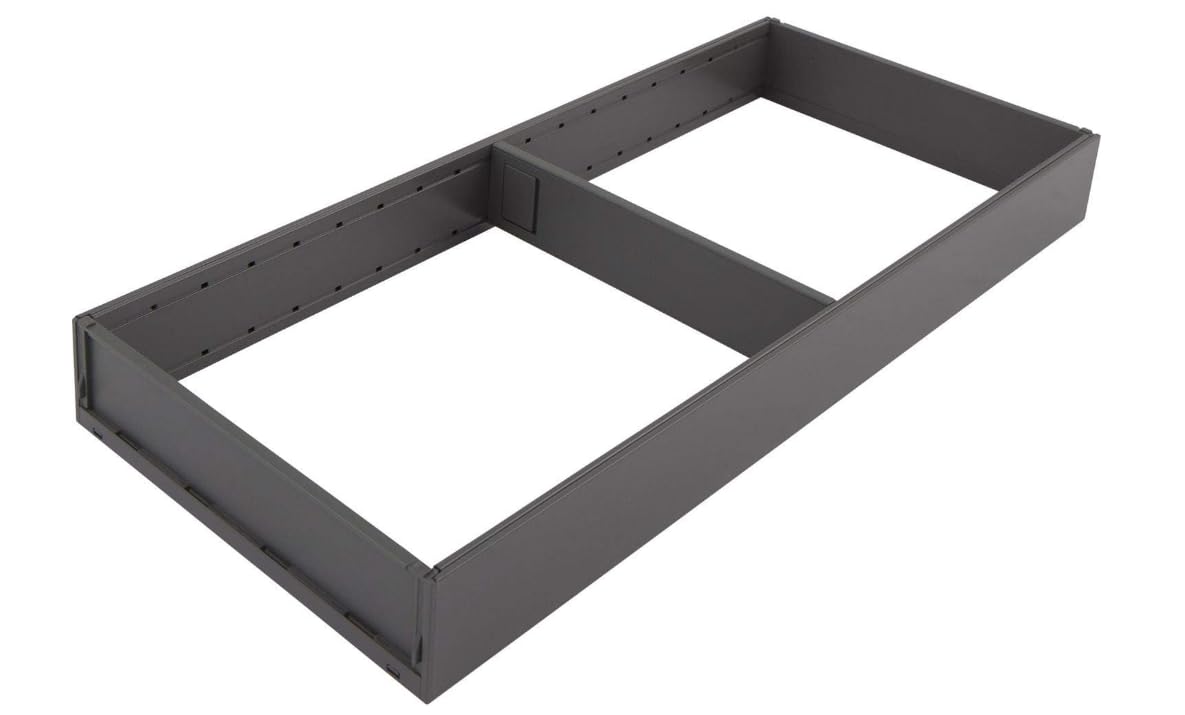 Blum Ambia-Line Kitchen Drawer Inserts Frame, Width 200 Length 472 mm, Height 50 mm, Orion Grey Matt, Kitchen Organiser