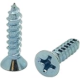 BCP Fasteners 100 Pack #6 x 3/4" Flat Head Zinc Coated Phillips Head Wood Screws (BCP3)