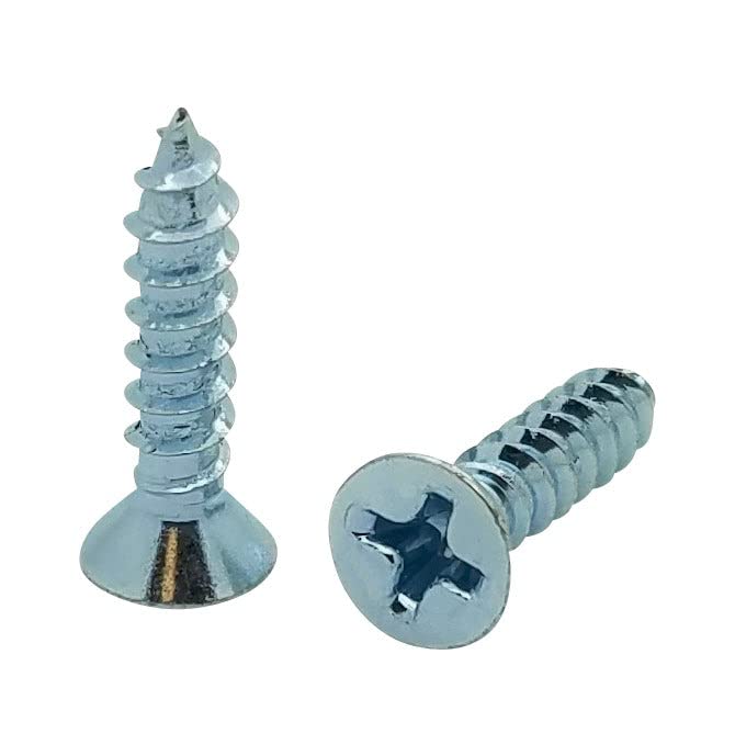 400 Qty #6 x 3/4" Flat Head Zinc Coated Phillips Head Wood Screws (BCP33) โ image 1