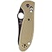 Benchmade - Mini Griptilian 555HG Knife, Sheepsfoot Blade, Plain Edge, Coated Finish, Sand Handle