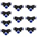 Push Fittings 4mm or 5/32 OD - DERNORD 10 Pack Plastic Push to Connect Fitting Tee Quick Fittings Lock