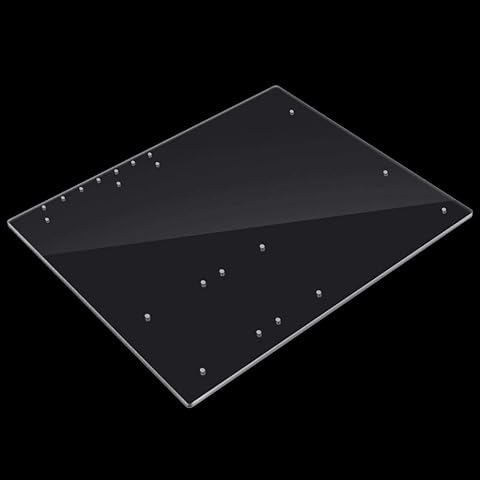 Delaman Marco de acrílico, 4 mm Caja de computadora Duradera de acrílico Resistente Marco Abierto Base de Bricolaje Transparente para Placa Base ATX