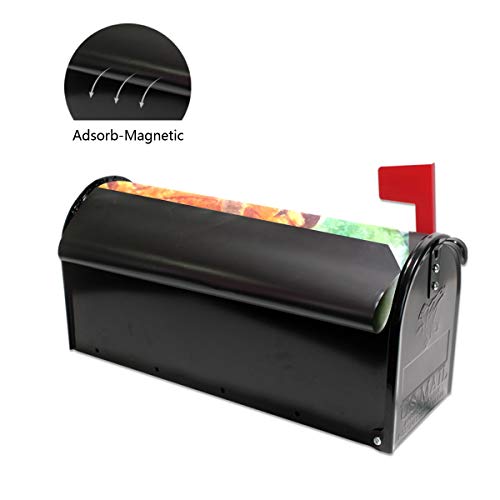 LORVIES Watercolor Paint Butterfly Magnetic Mailbox Cover Standard Size 20.8 x 18 Inch