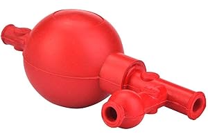 Acogedor 2pcs Rubber Suction Bulb, Rubber Suction Bulb with 3 Valves,Safe Pressure Quantitative Pipette Filler,Elastic Rubber