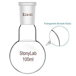 StonyLab Glass 100ml Heavy Wall Single Neck 1 Neck