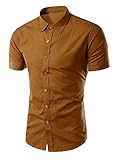Generic Mens Casual Short Sleeve Shirt Button Front Various Colors