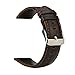 iBazal Gear S2 Classic Leather Band, Vintage Series Gear S2 Classic Band Replacement Genuine Leather Strap Compatible for Samsung Galaxy Watch 42mm/Gear Sport/Gear S2 Classic SM-R732/R735- Coffee