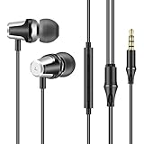Simptech Metal Earbuds Headphones With Microphone – Earphones with Remote Control Noise Cancelling,Crystal Clear Sound,Comfort-Fit Design, Best for iphone and Android Phones
