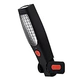 PROZOR 35 LED Rechargeable Work Light COB Inspection Lamp Torch Flashlight Cordless Flexible Magnetic Ultra Bright for Auto Repair Emergency Power Outage Caving Camping Hunting Workshop
