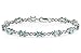 Sky Blue Topaz Infinity Tennis Bracelet set in Sterling Silver ( 7 1/4 inches)