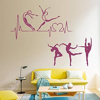 Adesivo Murale Wall Stickers Ragazza Danza Adesivi Murali