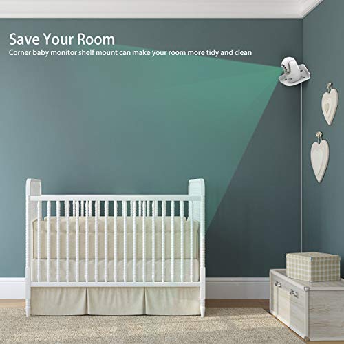 image for BoomBa Infant Optics DXR-8 Baby Monitor Mount - Corner Camera Shelf fo