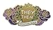 Dark Spark Decals They Them Pronouns Please Gender Identity Pin 1.75
