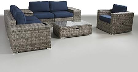 Amazon Com Patio Furniture Sunbrella Cushion Pe Rattan Outdoor