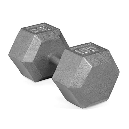 CAP Barbell Solid Hex Single Dumbbells (100-Pound)