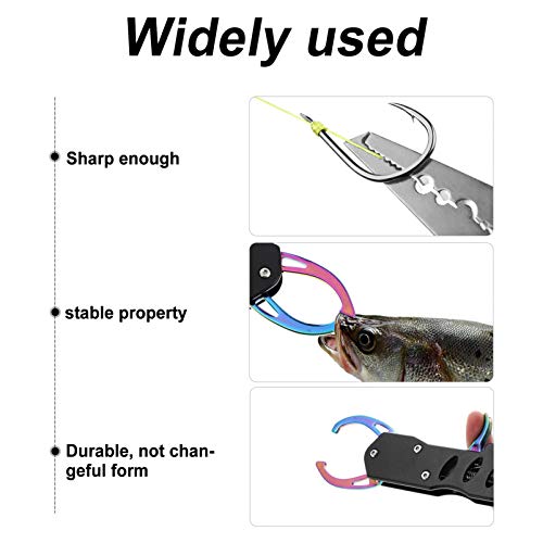 BESPORTBLE Angelzange Edelstahl Split Ringzange Hakenentferner Salzwasserfischzange Fischklemme mit Rutschfestem Griff… – Bild 7