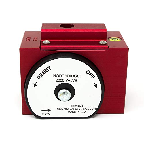 Andreas Fault Northridge Earthquake 2000 Valve Manual Gas Sensitive Shut off Tool w/Built in Level (1 1/4")