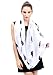 Lina & Lily Women's Whale Animal Print Infinity Loop Scarf (White)