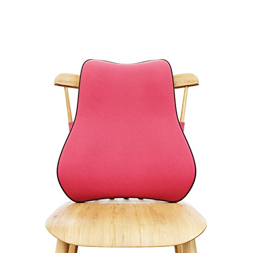 Glacial Back Support Cushion - Memory Foam Lumbar Pillow for Lower Back Pain Relief - Use on Any Chair in The Office, Home, Car - Ergonomic Design - Thumbnail 4