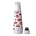 S’ip by S’well Vacuum Insulated Stainless Steel Water Bottle, Double Wall, 15oz, Kiss Kiss