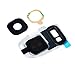 EShine Back Rear Camera Glass Lens Cover Ring Replacement + Flash Cover + Adhesive for Samsung Galaxy S7 G930 / S7 Edge G935 (ALL CARRIERS)+ EShine Cloth (Silver)