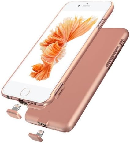 Gomeir Untra Slim External Battery Case With 1500mAh Battery Case Portable Charger Rechargeable Backup Case Protective Power Bank Cases Charger For iPhone 6/6s - 4.7 inch (Rose Gold)