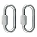 CURT 82903 Threaded Quick Link Trailer Safety Chain Hook Carabiner Clips 5/16-Inch Diameter, 1,760 lbs, 2-Pack primary