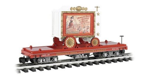 Bachmann Flat Car with Tableau Wagon - Lady Artists #108 - Large 