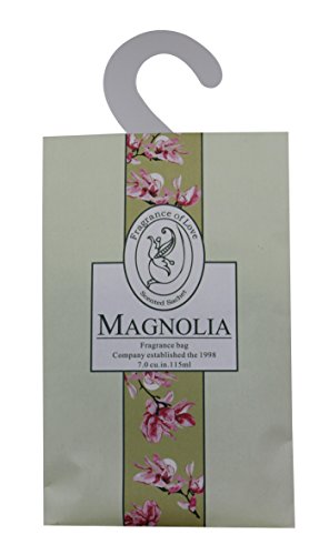 Feel Fragrance  Hanging Wardrobe Scented Sachets for Closet,pack of 6 (Magnolia)