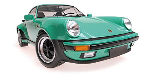 Minichamps Porsche 911 Turbo, Green 125066118 - 1/12 Scale Diecast Model Toy Car